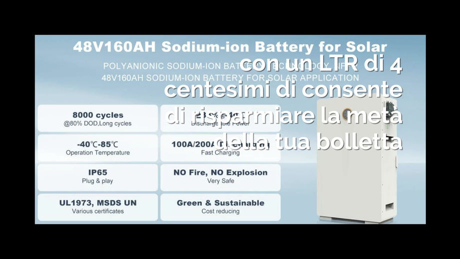 Le batterie al sale da 10.000 cicli sono disponibili in prevendita nello store